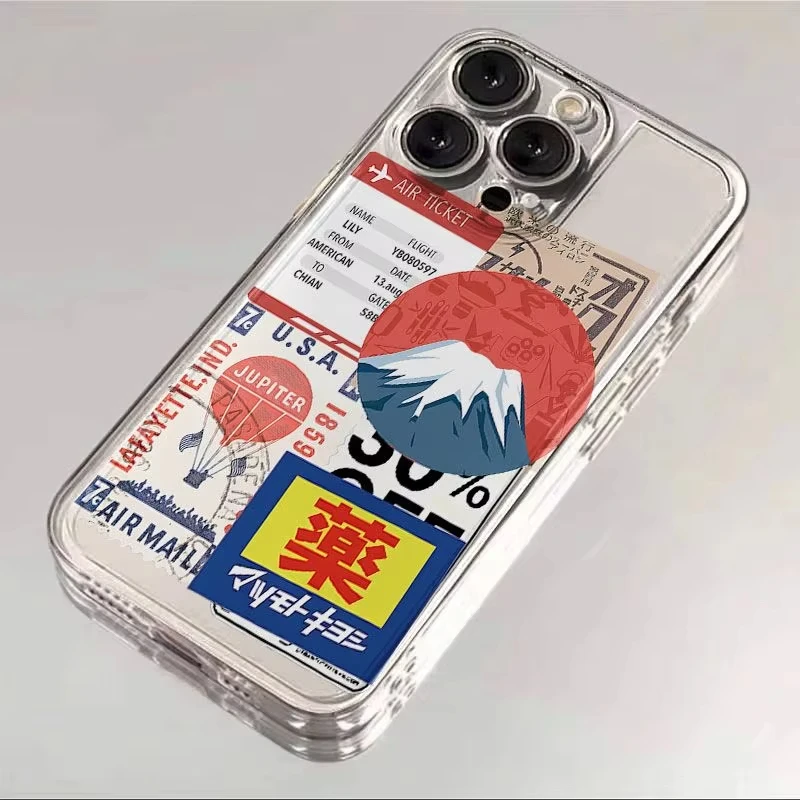 Japanese Style Ticket Sushi Phone Case - Unique Design Protective Cover