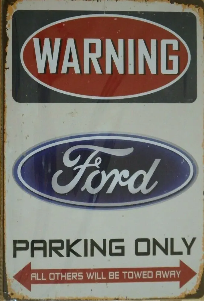 

FORD PARKING ONLY Rustic Metal Sign Vintage Tin Shed Garage Bar Man Cave