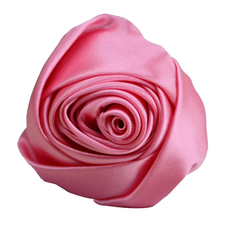 4PCS/lot 5.5cm Satin Fabric Handmade Three-Dimensional Simulation Rose Bud Wholesale DIY Jewelry Shoes And Hat Accessories