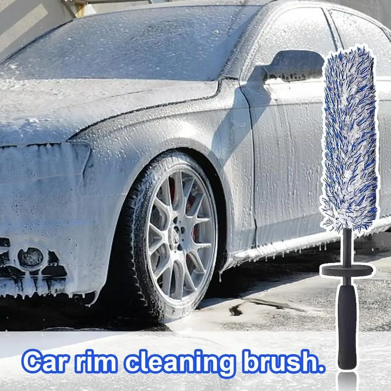 

Car Rim Brush Portable Wheel Rim Brush Rim Cleaner Brush Automotive Microfiber Car Rim Cleaning Brush Automobile Accessories