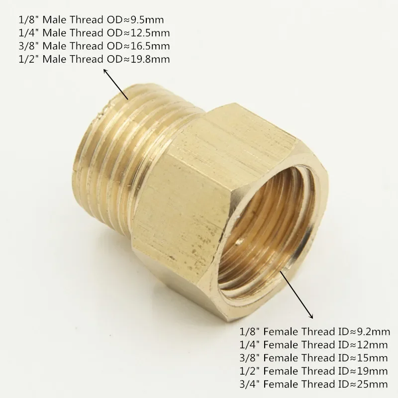 Set Giunti Esagonali In Ottone Per Motore RC - 11/16 E 3-8mm - Accoppiamento M4