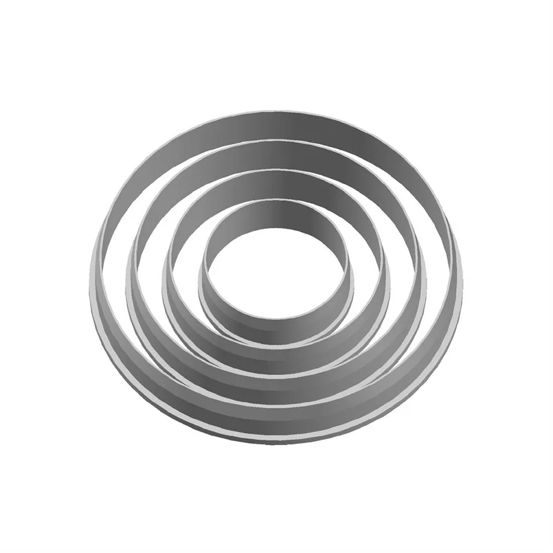 Four Specifications Cartoon Geometric Figure,4,6,8,10cm Circular,Plastics Mould,Cake Fondant Tool,Cookie and Sushi Fruit Cutters