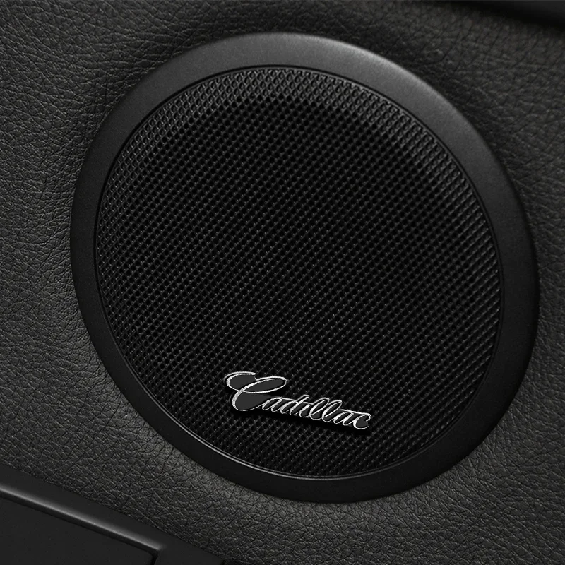 2/4개 하만 카돈 메탈 스피커 엠블럼 오디오 자동차 3D 스티커 캐딜락 에스컬레이드 CTS ATS SRX STS XT5 XT4 XT6 XTS CT4용
