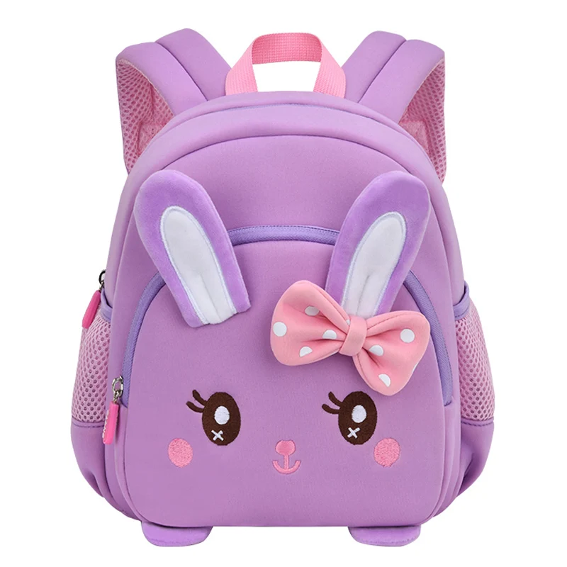 

3D Rabbit Kindergarten Girls School Bags High Quality Children Toddler Backpack Cartoon Animal Bag for Boy Kids Mochila Infantil
