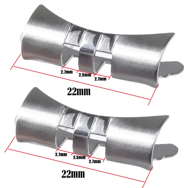 アクセサリー UHKS 2pcs Curved End Link for Seiko SKX007 for Jubilee Band