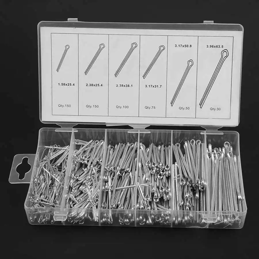 150pcs R Cotter Tractor Pin Metal Durable Cotter Pin Door for Hitch Pin for Lock System Home 
