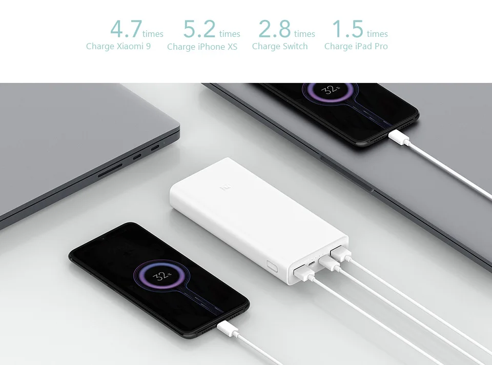 best powerbanks Original Xiaomi Powerbank 20000mAh 3 PLM18ZM 18W 2-Way Quick Charging USB C Portable Power Bank 20000 External Battery Poverbank smart power bank