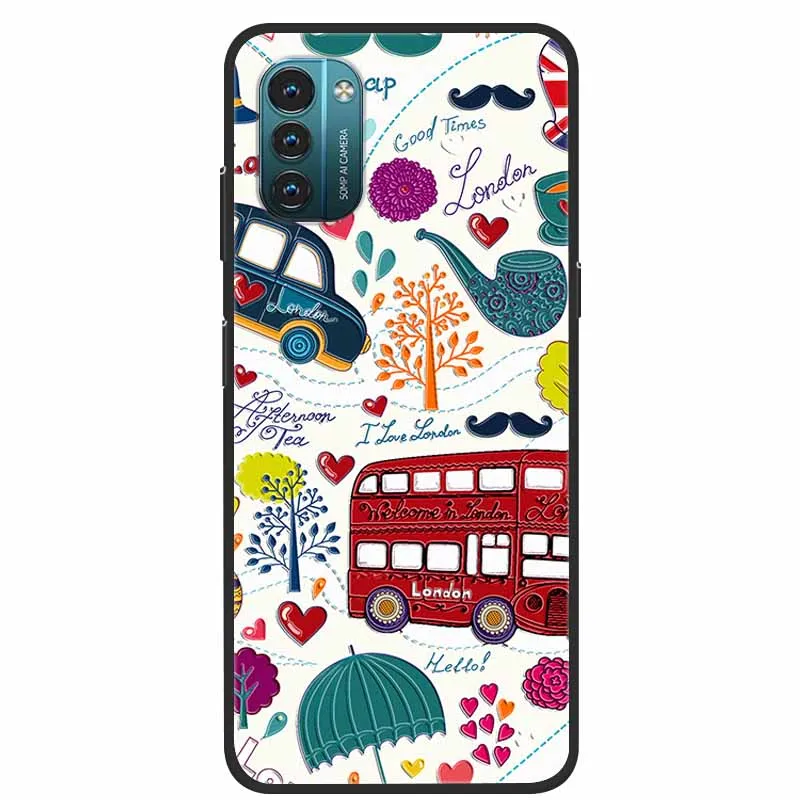 3D Flower Embossed Soft Silicone Protective Phone Case - Stylish Bumper Cover
