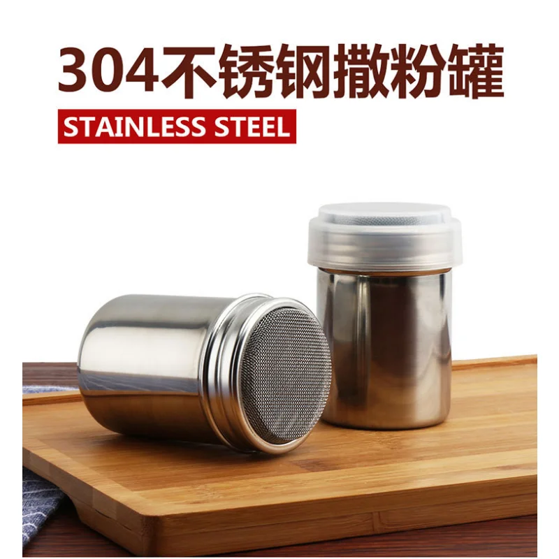 Stainless Steel Chocolate Shaker Icing Sugar Powder Flour Cocoa Coffee Sifter Shakers