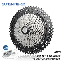 Rower górski Sunshine 8 9 10 11 12 prędkości Velocidade kaseta rowerowa MTB koło zamachowe 36T 40T 42T 46T 50T 52T dla SHIMANO