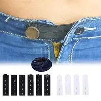 Ceinture d'extension de pantalon unisexe, 5 pièces, bande de taille, pantalons serrés, jupes en jean, crochets à boutons de maternité, vêtements, fournitures de couture pour bricolage 2