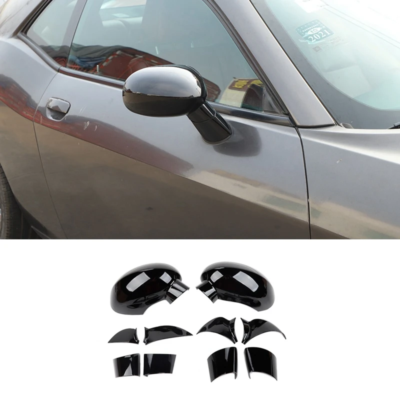 

For Dodge Challenger 2009-2022 Car Side Rearview Mirror Decoration Cover Trim Decal Exterior Accessories