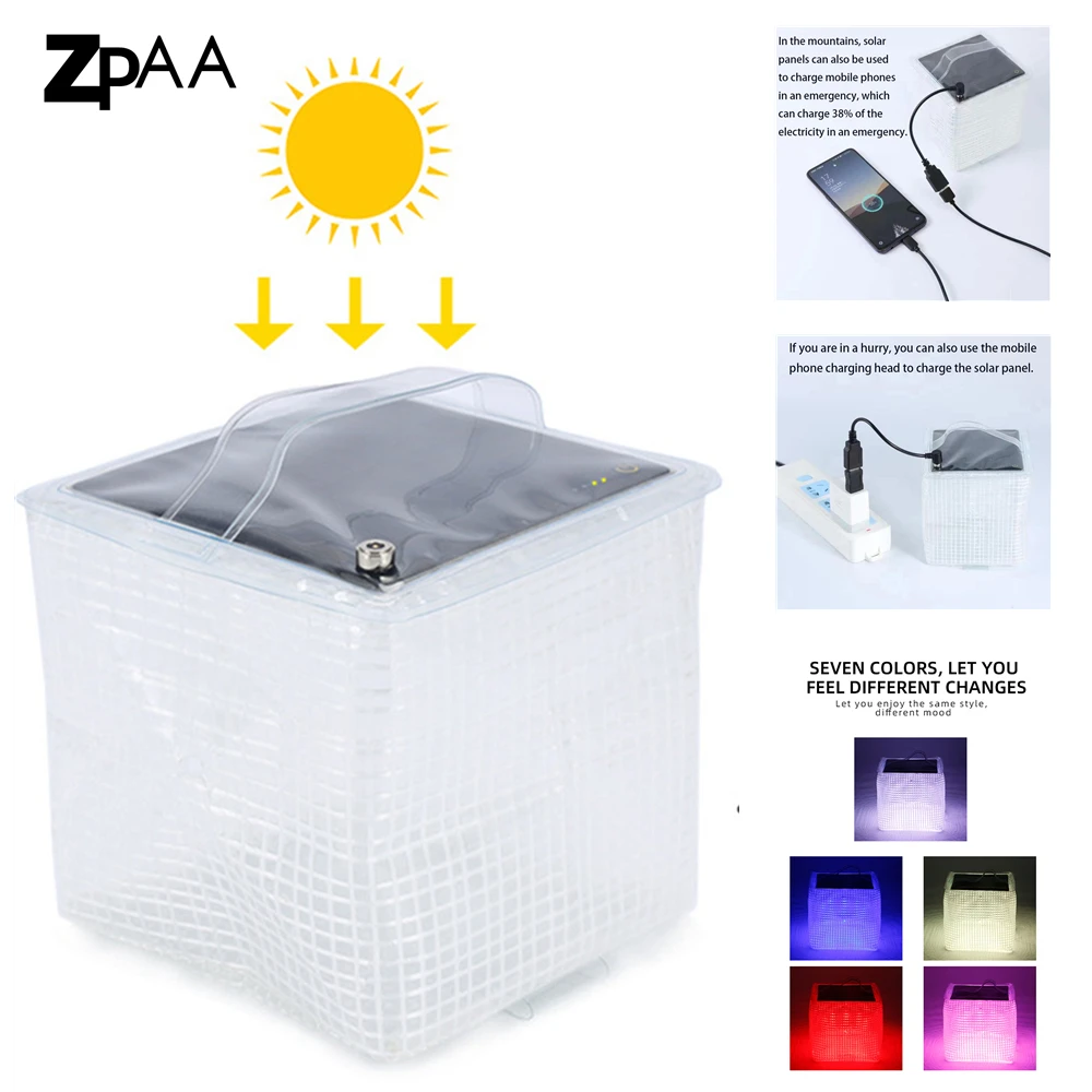

Portable Solar Light Weaving Light Outdoor Camping Light Multifunctional Foldable Emergency Mobile Phone Charging Lantern