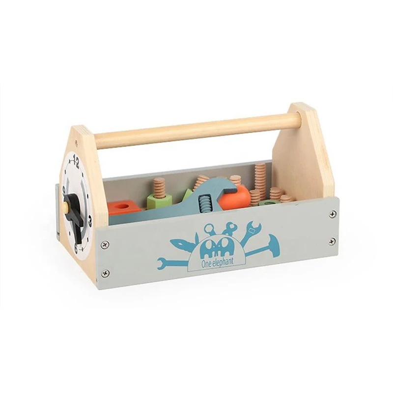 Toy Tool Set Educational Wooden for Kids Style Garden Material Play