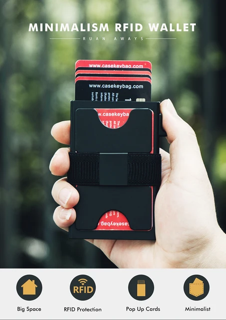 Card Holder Porta Carte Di Credito Automatico Porta Documenti