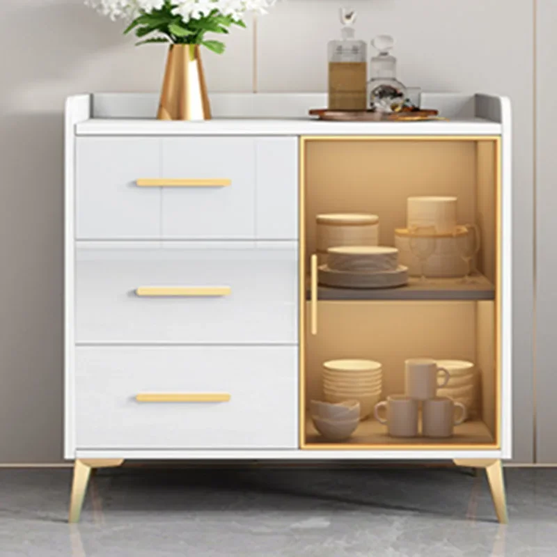 Sideboard Storage Locker Kitchen Sets Side Table Coffee Corner Cupboard & Organization Space Saver Dining Room Luxury Furniture