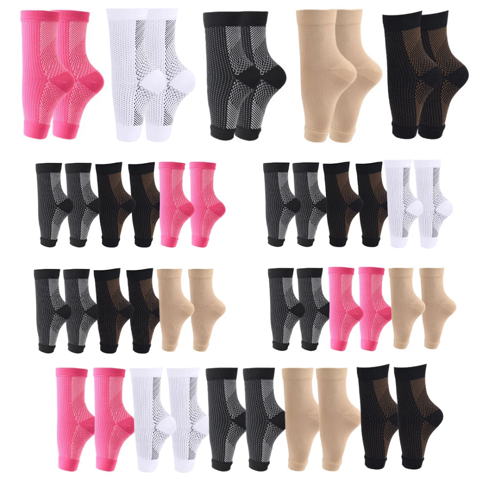 Sports Socks Men Protection Socks Skate Heel Protection of Front of Foot Shin Achilles Tendon Padded Barefoot