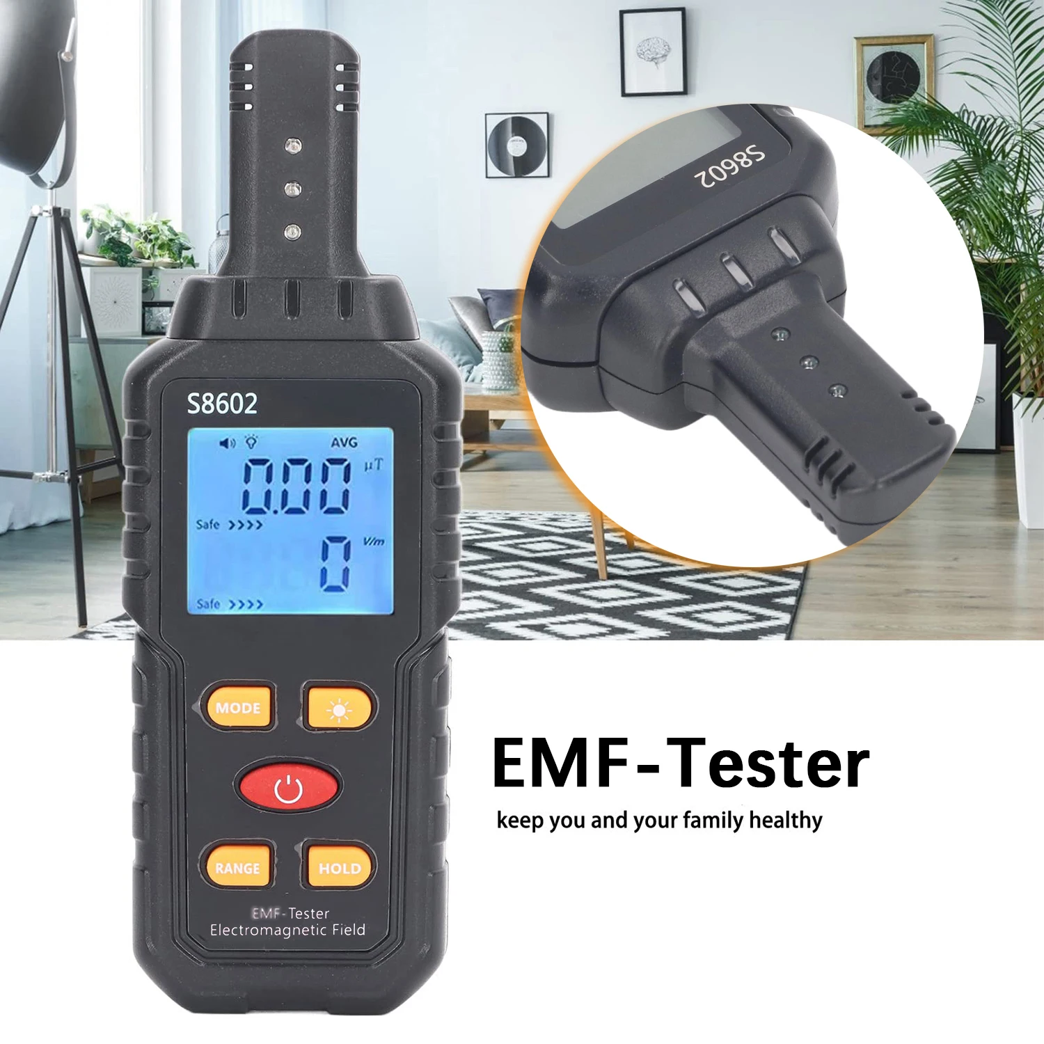 Portable Electromagnetic Field Radiation Detector 3 in 1 EMF Meter for Ghost Hunting Equipmetent radiation detector emf meter tester
