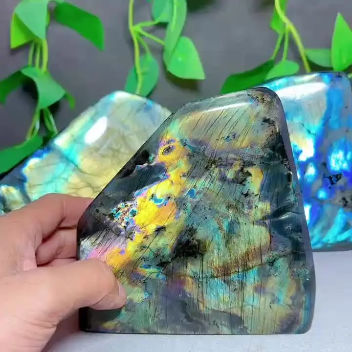 Лабрадорит свободная форма кристалл натуральный камень кварцевый минералы