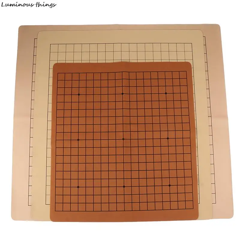 Innovative Foldable One Side 19 Line Standard International PU Leather Go Game Chessboard Board Game For 2.2cm Pieces