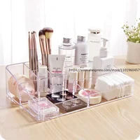 Makeup Organizer Office Organizer Box Cosmetic Plastic Storage Box Desk Bathroom Cosmetic Storage Case 1