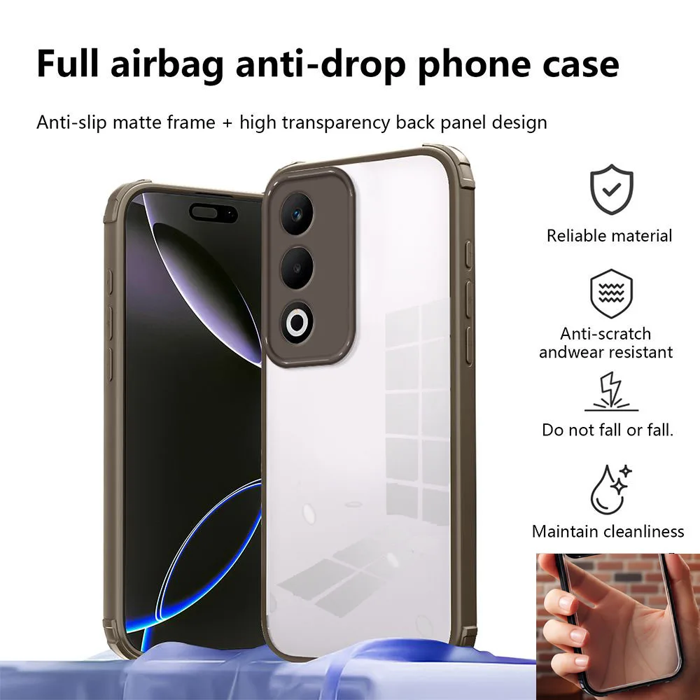 Enhanced Anti-Drop Shookproof Hard Acrylic Phone Case with Protective Back Cover