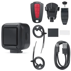 Waterproof USB - Rechargeable 120 dB Vibration Security Alarm with Remote Control (1 Set Alarm)