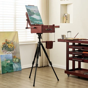 Portable Wooden Pochade Box Style Easel 1