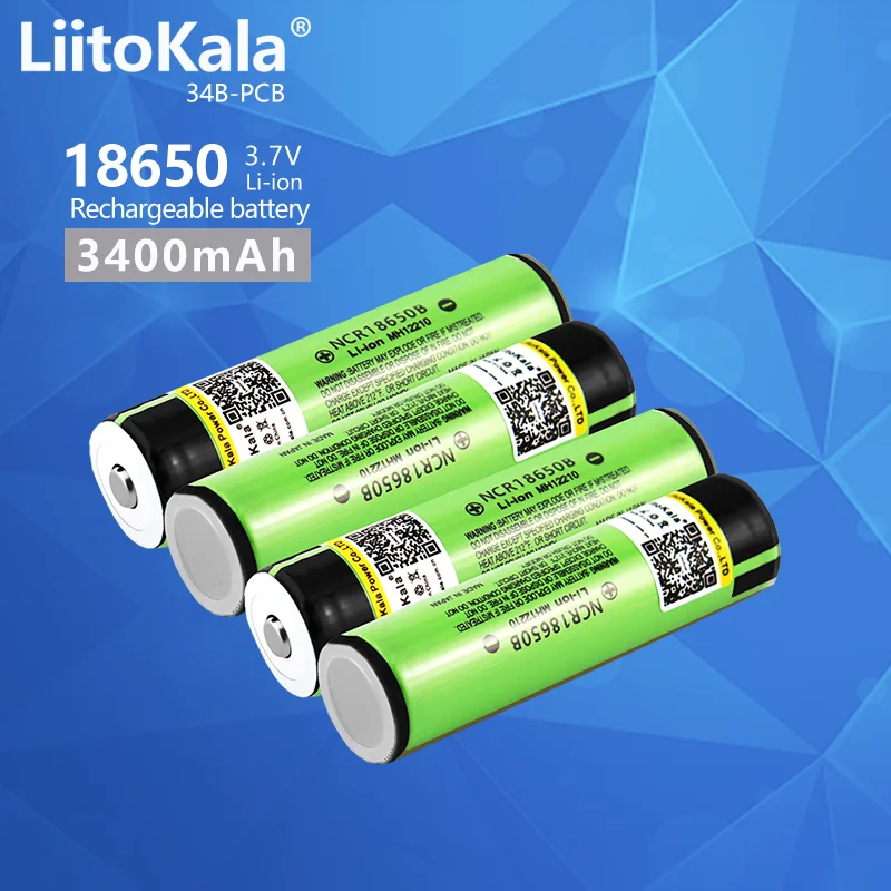 LiitoKala34B-PCBNCR18650B186503400mAhbattery3.7VLi-ionrechargeablebatteryPCBProtected+FreeShopping-AliExpress44