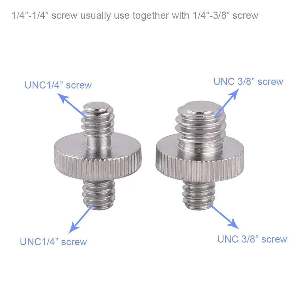 

Photography Acceories Standard Male To Female 1/4"-3/8" Convert Screw for Camera Tripod Light Stand FlashsTT