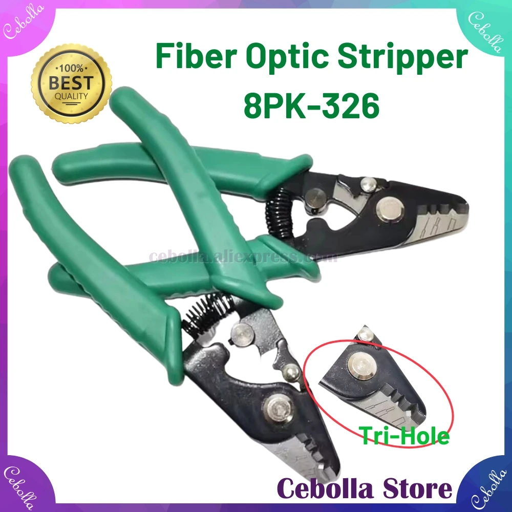 Spelafili In Fibra Ottica 8Pk-326 Morsetto Spelafili In Fibra 8Pk-326 Tri-Hole 8Pk-326 Ftth Pinza Spelafili In Fibra 1 Pz Spedizione Gratuita