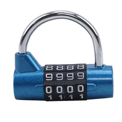 Multifunctional Combination 4 Digit Security Padlock Gym Locker Drawer Luggage Cabinet Toolbox Door Lock Door Padlock