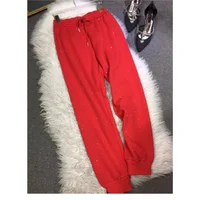 Plus Size L-4XL 150KG Women's Fleece Sweatpants 2024 New Red Diamond Stamping Harem Pants Autumn/winter Casual Female Trousers - Image 6