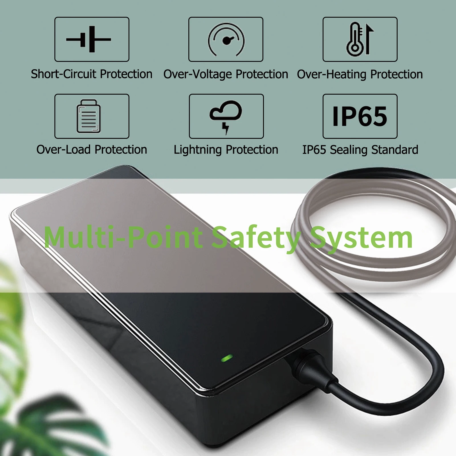 36V 3A 10S Lithium ion Battery Charger 42V 3A Smart Charger NO Fan No Sound 3 Year Warranty IP65 Waterproof battery charger