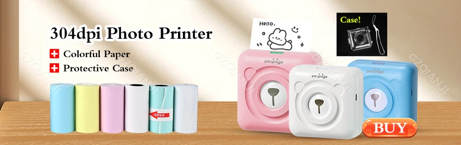 Description Picture 3 of item58mm Mini Photo Printer Thermal Paper Rolls 57x30MM White Color Gift DIY Sticker Label Receipt Bill for Peripage A6 impresora