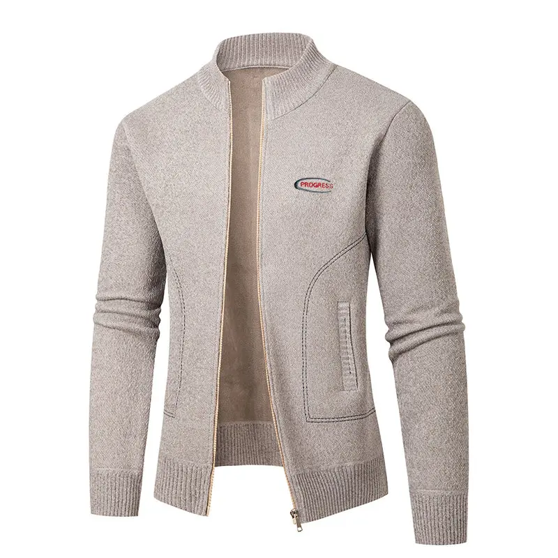 

Men's Long Sleeve Knit Cardigan Sweater Coat with Pockets - Fashionable and Warm