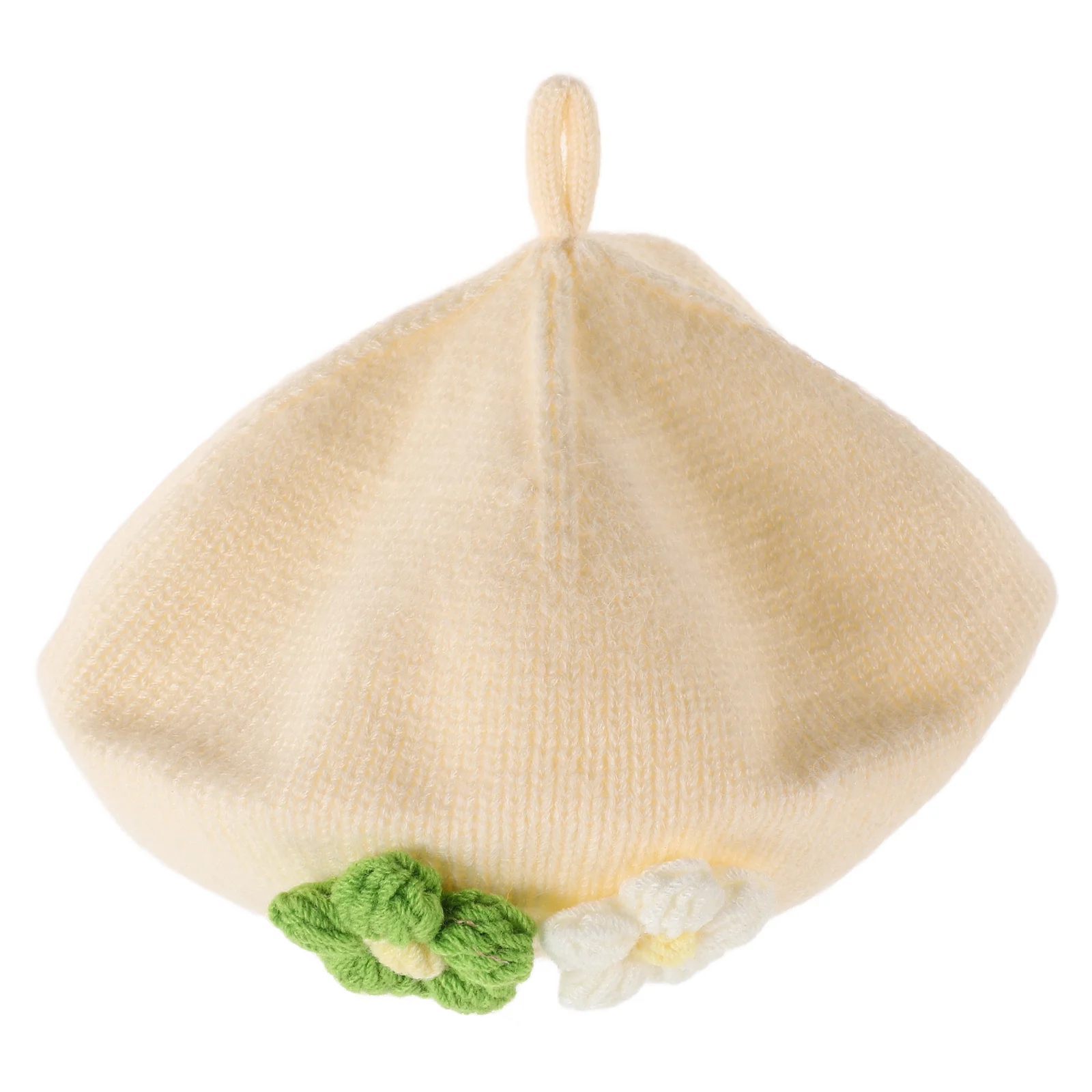 s Baby Beret Hat Fashionable Knitted Beanie Cap for Girls French Style Toddler 0 3 Years Soft Comfortable