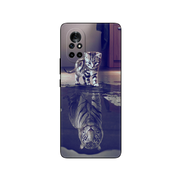 Huawei Nova 8 Case Nova8 5G 4G Back Cover For Huawei Nova 8 5G Phone Cases Soft Silicone TPU Fundas 6.57 inch black tpu case