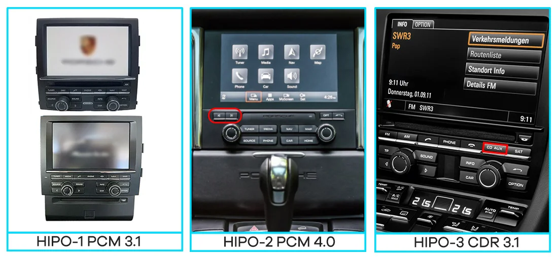 무선 카플레이, 포르쉐 911 r 카이맨 마칸 카이엔 파나메라 PCM3.1 PCM4.0 카플레이 모듈