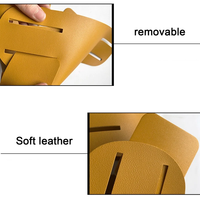 Folding Desktop Leather Storage Box Nordic PU Storage Tray Porch Key Control Sundry Basket Pen Holder Makeup Organizer