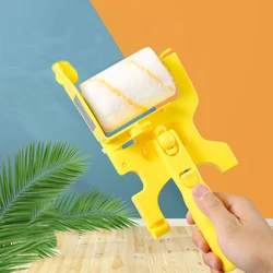 Bordure de peinture à coupe nette professionnelle multifonctionnelle avec 2 rouleaux de remplacement pour outil de peinture murale de brosse pour les plafonds muraux de la peinture rouleau peinture professionnel 