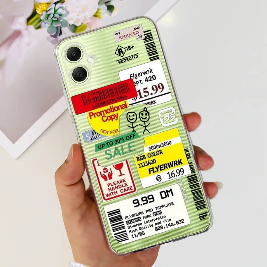 Fashion Butterfly Soft Silicone Back Cover Case for Samsung Galaxy A05/A05S (2023)
