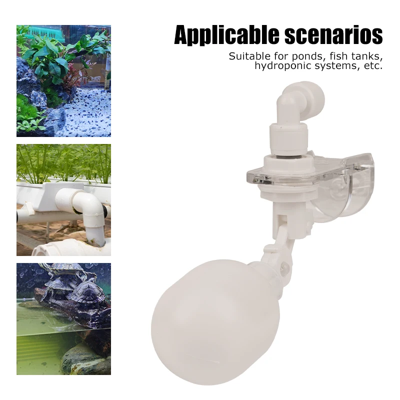 Auto Aquarium Water Changer Kit Power Free Fish Tank Float Ball Valve Type Auto Water Filler Level Controller 1/4 Inch