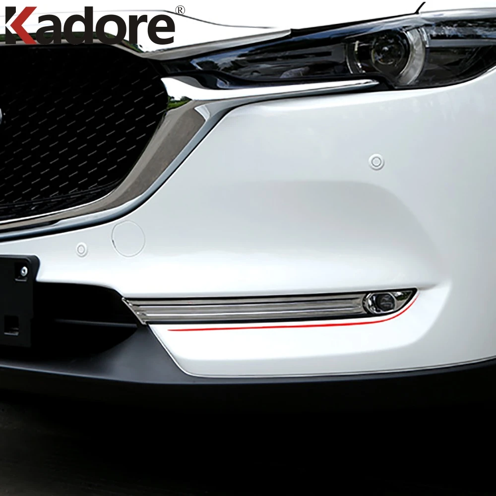 Für Mazda CX-5 CX5 KF 2021 2017-2020 ABS Chrom Front Foglight Nebel Licht  Abdeckung Trim Auto Aufkleber Schützen außen Zubehör - AliExpress