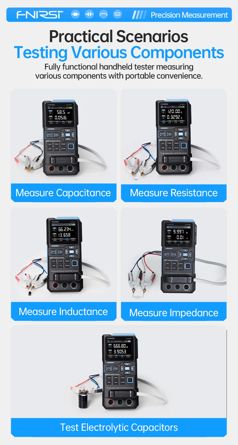 LC1020E High-Precision Handheld Tool Digital Bridge Tester Handheld LCR Meter In