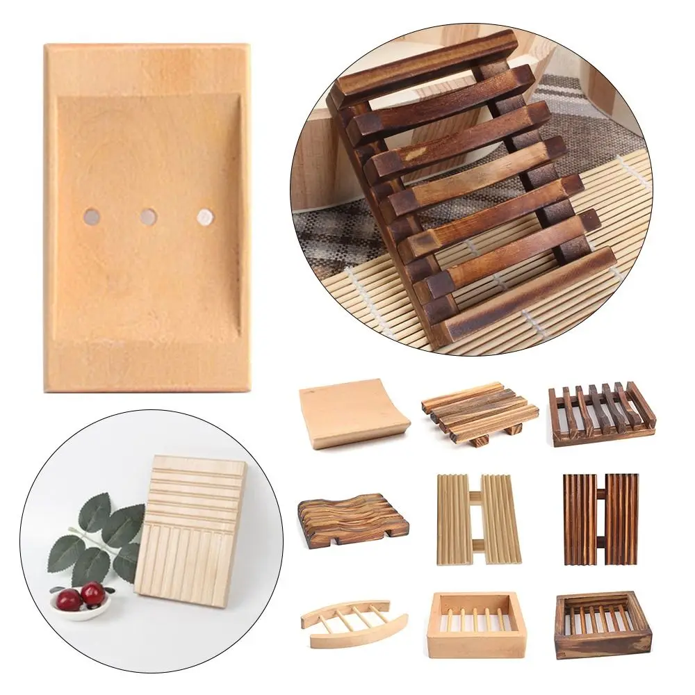 

Деревянная мыльница, креативная сосновая подставка для мыла ручной работы, тарелка для кухни