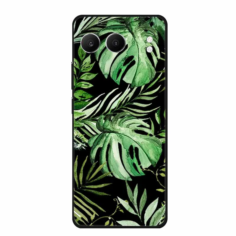 Cute Cartoon Cat Black Silicone Soft Back Cover Case