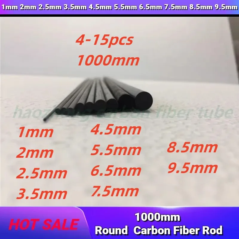 8 Tubi In Fibra Di Carbonio | 3x4x200mm | Per Aeromodelli, Droni E Aquiloni - Foto 4