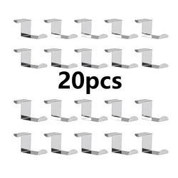 Versatile Stainless Steel Hooks and Towel Racks (20pcs)