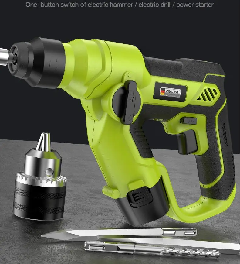 3 in 1  Electric Impact Drill Rotary Hammer Brushless Cordless Hammer Electric Drill 4